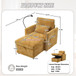Multifunctional Chenille Recliner Sofa With Storage And Phone Bracket