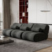 Contemporary Modular 3 Seat Sectional With Deep Seating, Soft Backrest