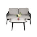 Outdoor Patio Modern Set With Removable Sunbrella Cushions And Table