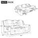 Home Theater Recliner Set Manual Recliner Chair With Wide Armrest, Two Built-In Cup Holders For Living Room