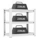 Stylish Metal Aquarium Stand For 20 - 30 Gallon Tanks, 3 Tier Adjustable Shelf