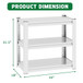 Stylish Metal Aquarium Stand For 20 - 30 Gallon Tanks, 3 Tier Adjustable Shelf