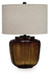 Bainmore - Amber - Glass Table Lamp