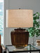Bainmore - Amber - Glass Table Lamp