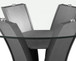 Camelia - Counter Height Table - Glass - Gray