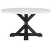 Varley - Genuine Marble Table - White & Charcoal