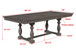 Regent - Dining Table - Charcoal Black