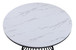 Hadley - Faux Marble Round Table - White