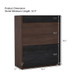 Modern Extendable & Rotating Cabinet With Drawer And Flip Doors For Versatile Storage - Black / Dark Walnut