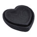 Wood Heart Bowls 9/10" (Set of 2) - Black