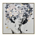 71x71" Hand Painted Idyll Woman Gold Leaf Canvas - Multi