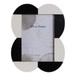 5" x 7" Large Scallop Photo Frame - Black / White