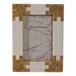 4" x 6" Tiled Resin Photo Frame - Ivory / Tan
