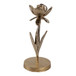 9" x 4 Flower Bloom Taper Holder - Champagne