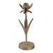 11" x 4 Flower Bloom Taper Holder - Champagne