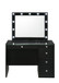 Morgan - Vanity Desk With Glass Top, Led Mirror & Stool