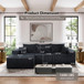 Modular Sectional Sofa, Convertible Couch With Chaise Corduroy