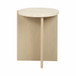 24" Connley Medium Marble And Wood Accent Table - Beige