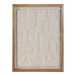 29" x 22" Geo Modern Paper Mache Wall Art (Set of 3) - White / Brown