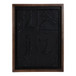 29" x 22" Paper Mache Wall Art - Black / Dark Brown