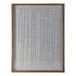 37" x 48" Paper Mache Wall Art With Wooden Frame /Glass - Gray