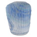 13" Warwick Large Carved Glass Vase - Light Blue