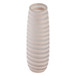 17" Westerly Large Carved Glass Vase (Set of 3) - Ivory