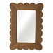 44 x 32 Woven Scallop Edge Mirror - Natural