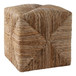 18" x 18" Rattan Square Ottoman - Natural