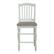 Cumberland Creek - Slat Back Counter Chair - White