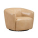 Donovan - Upholstered Swivel Accent Chair - Tan