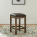 Lennox - Upholstered Console Stool - Dark Brown
