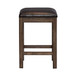 Lennox - Upholstered Console Stool - Dark Brown