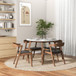 Alina - Dining Table - Brown / White