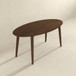 Ada - Mid-Century Modern Style Oval Dining Table - Brown
