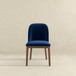 Kaitlyn - Dining Chair (Set of 2) - Brown / Navy Blue