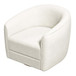 Elise - Mid-Century Modern Swivel Chair - White