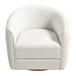 Elise - Mid-Century Modern Swivel Chair - White