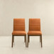 Ines - Dining Chair (Set of 2) - Brown / Burnt Orange