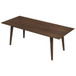 Levi - Modern Style Rectangular Dining Table - Brown
