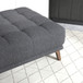 Addison - Square Upholstered Ottoman - Dark Gray