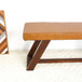 Marley - Genuine Leather Bench - Amber