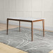 Lindsey - White Top Dining Table - Brown / White