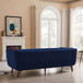 Addison - Large Velvet Sofa - Brown / Navy Blue