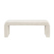 Modern Contemporary Waterfall Bench - Cream