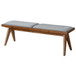 Keira - Bench - Brown / Light Gray