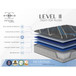 Tempagel - 13" Twin Extra Long Plush Mattress With Advanced Cooling And Support - Gray / Blue