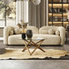 Donna - Japandi Style Boucle Sofa - Cream / Ivory