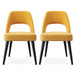 Juliana - Mid-Century Modern Dining Chair (Set of 2) - Brown / Yellow