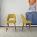 Juliana - Mid-Century Modern Dining Chair (Set of 2) - Brown / Yellow